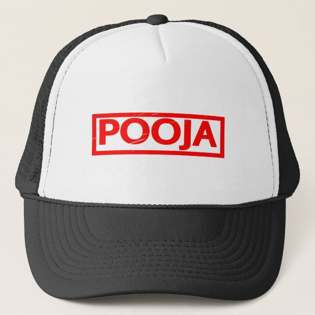Gorra De Camionero Sello de Pooja (Anverso)
