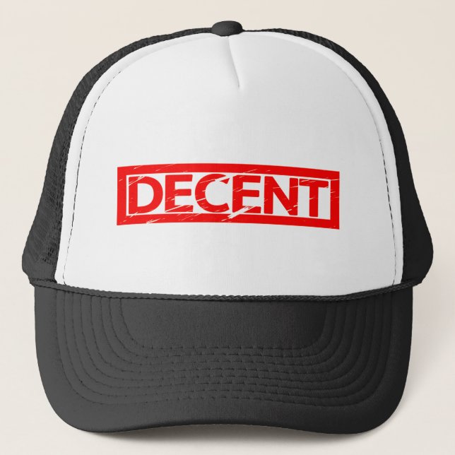 Gorra De Camionero Sello Decente (Anverso)