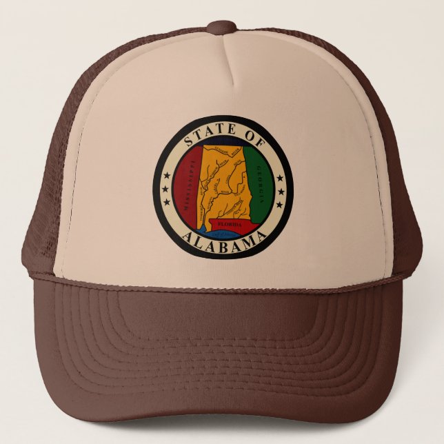 GORRA DE CAMIONERO SELLO DEL ESTADO DE ALABAMA (Anverso)