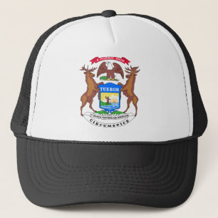 Gorra De Camionero Sello del estado de Michigan