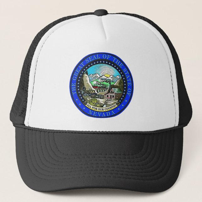 Gorra De Camionero Sello del estado de Nevada (Anverso)
