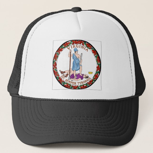 Gorra De Camionero Sello del estado de Virginia (Anverso)