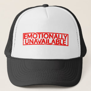 Gorra De Camionero Sello Emocionalmente No Disponible