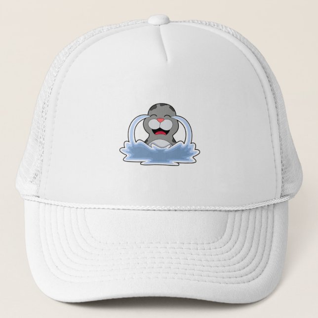 Gorra De Camionero Sello en agua (Anverso)