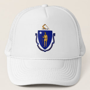 Gorra De Camionero Sello estatal de Massachusetts