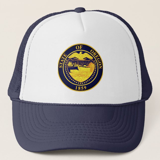 Gorra De Camionero Sello estatal de Oregón (Anverso)