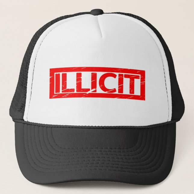 Gorra De Camionero Sello ilícito (Anverso)