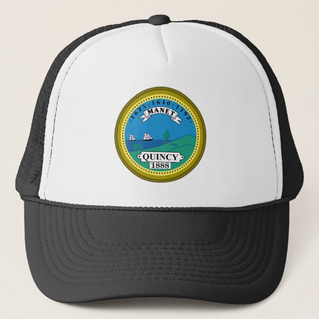 Gorra De Camionero Sello municipal de Quincy, Massachusetts (Anverso)