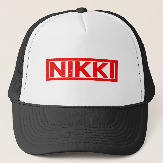 Gorra De Camionero Sello Nikki (Anverso)