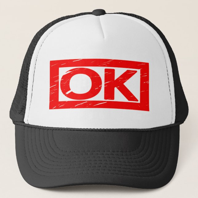 Gorra De Camionero Sello OK (Anverso)
