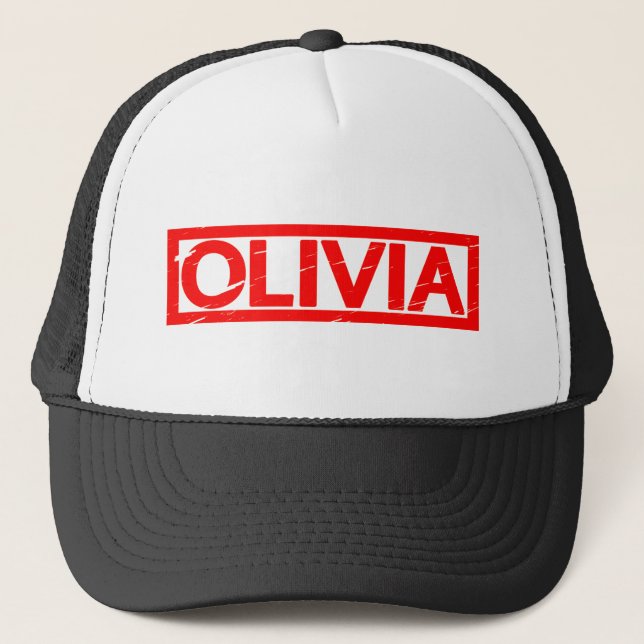 Gorra De Camionero Sello Olivia (Anverso)