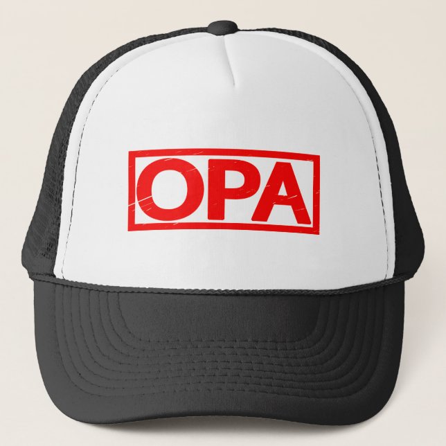 Gorra De Camionero Sello Opa (Anverso)