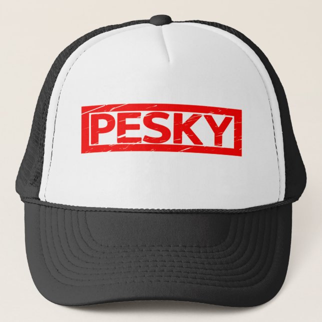 Gorra De Camionero Sello Pesky (Anverso)