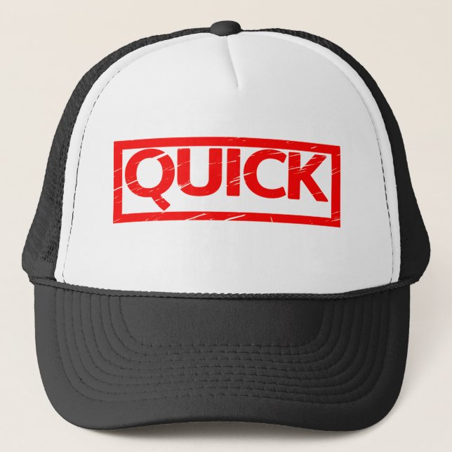 Gorra De Camionero Sello Rápido (Anverso)