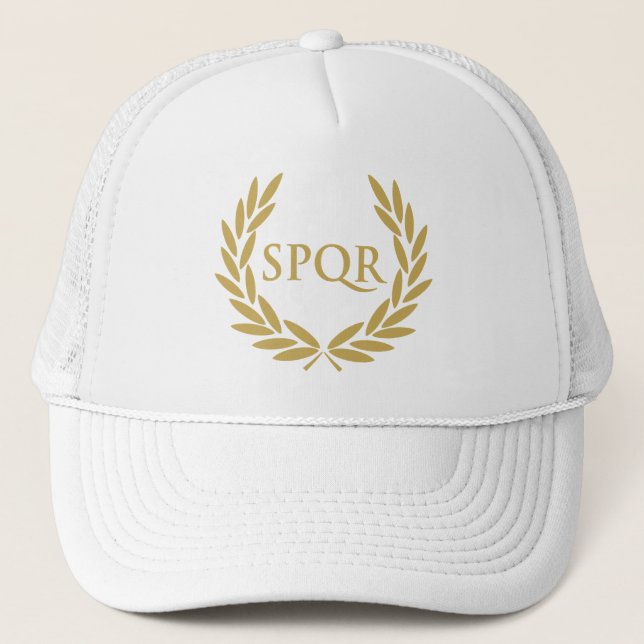 Gorra De Camionero Sello romano del senado de Roma SPQR (Anverso)