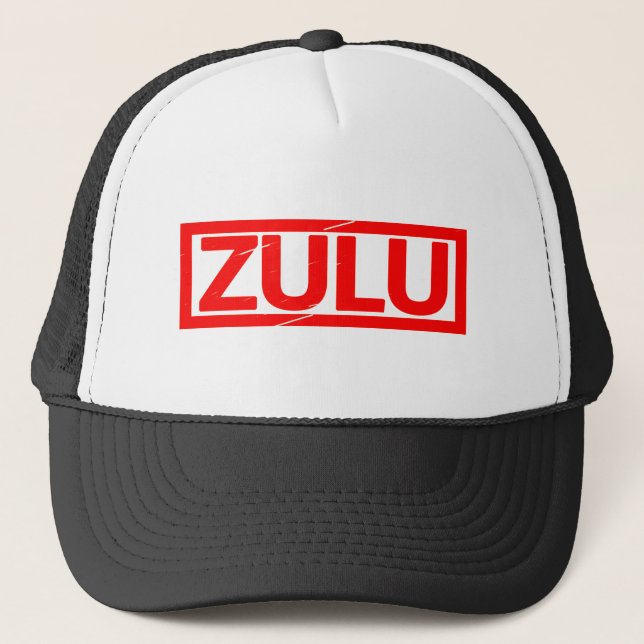 Gorra De Camionero Sello Zulu (Anverso)