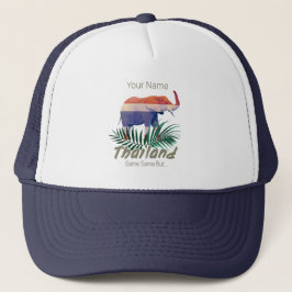 Gorra De Camionero Selva con bandera de Tailandia deja recuerdo taila