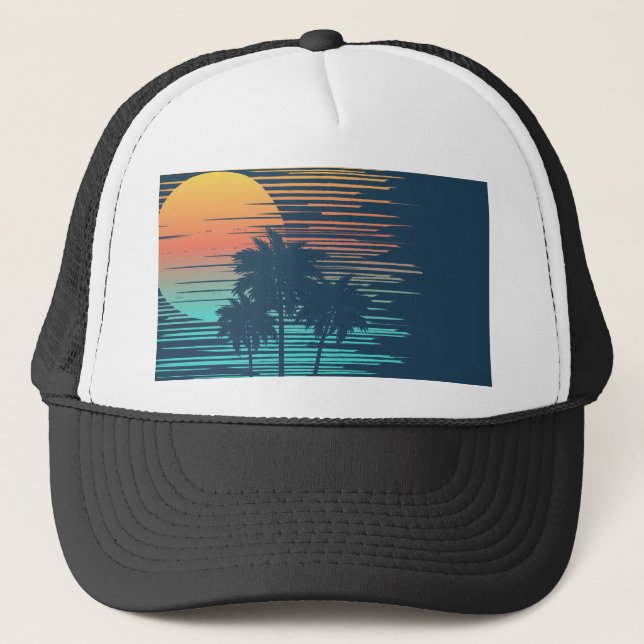 Gorra De Camionero Selva tropical Hawaii Sunset Sunrise (Anverso)