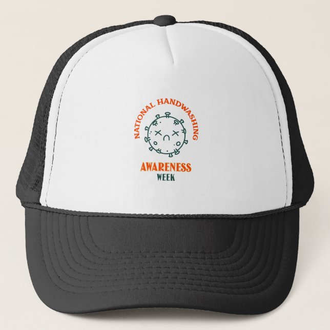 Gorra De Camionero Semana nacional de sensibilización sobre el lavado (Anverso)