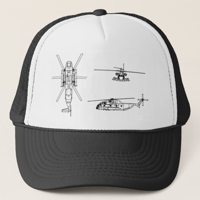Gorra De Camionero Semental del mar CH-53 (Anverso)