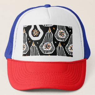 Gorra De Camionero Semillas estilizadas de calabazas: diseño sin inco