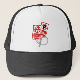 Gorra De Camionero señal de anarquía sin aparcamiento