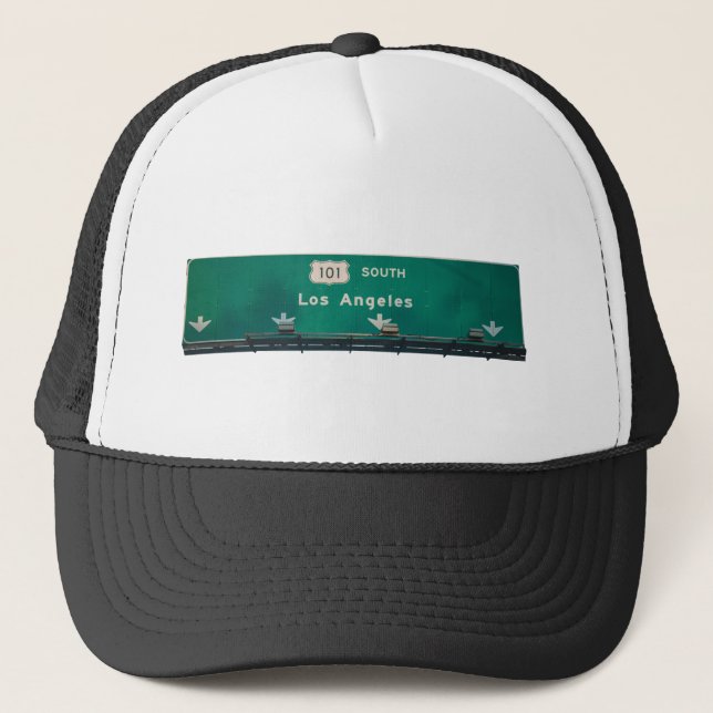 Gorra De Camionero Señal de la calle de Los Ángeles, California (Anverso)