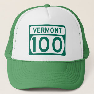 Gorra De Camionero Señal de la ruta Vermont 100