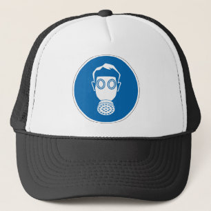 Gorra De Camionero Señal de Máscara de Gas