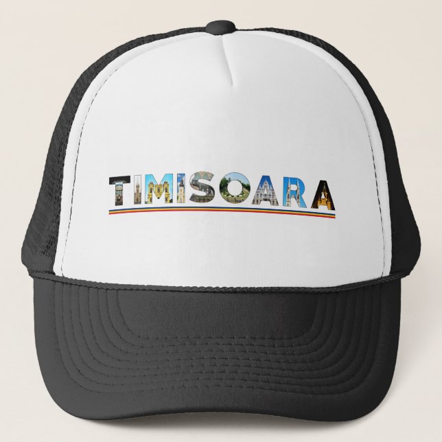 Gorra De Camionero señal de Rumania de la ciudad del timisoara dentro (Anverso)