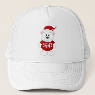 Gorra De Camionero Sencillamente Adorables Navidades Teddy Bear Art