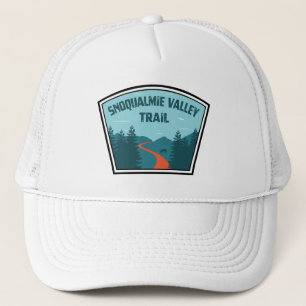 Gorra De Camionero Sendero del Valle de Snoqualmie Estado de Washingt