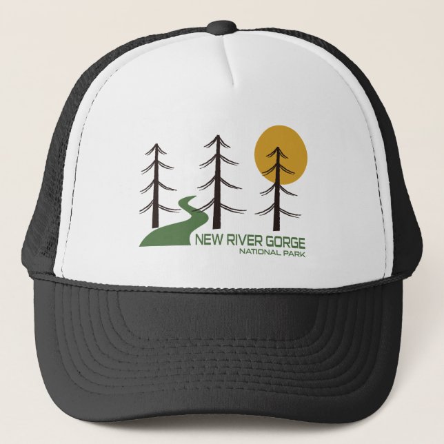 Gorra De Camionero Sendero por el Parque Nacional de la Garganta del  (Anverso)