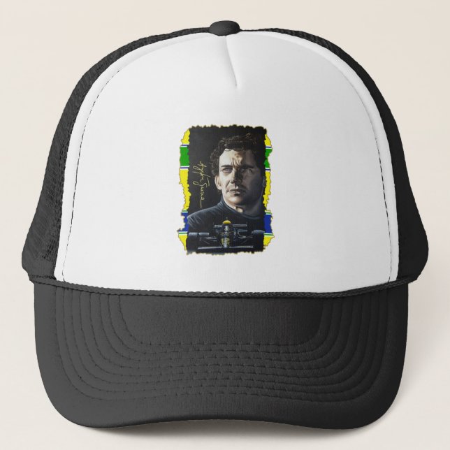 Gorra De Camionero Senna Painting (Anverso)
