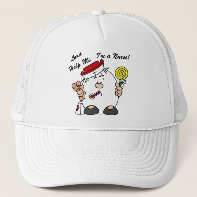 Gorra De Camionero Señor Ayúdame Soy enfermera (Anverso)