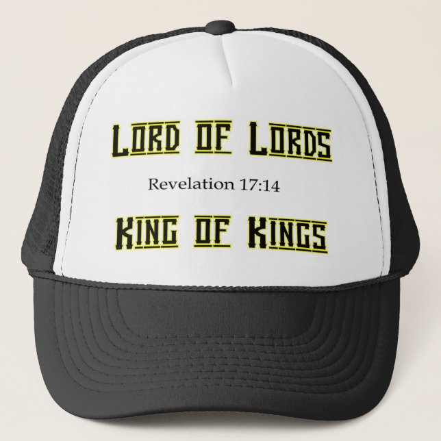 Gorra De Camionero Señor de señores, rey del artículo cristiano del (Anverso)
