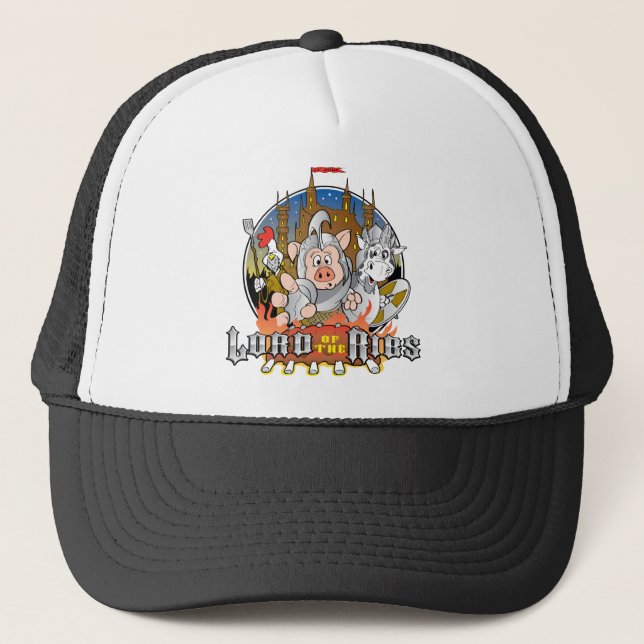 GORRA DE CAMIONERO SEÑOR OF THE RIBS BBQ (Anverso)