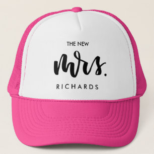 Gorra De Camionero Señora de encargo personalizada de la boda de la