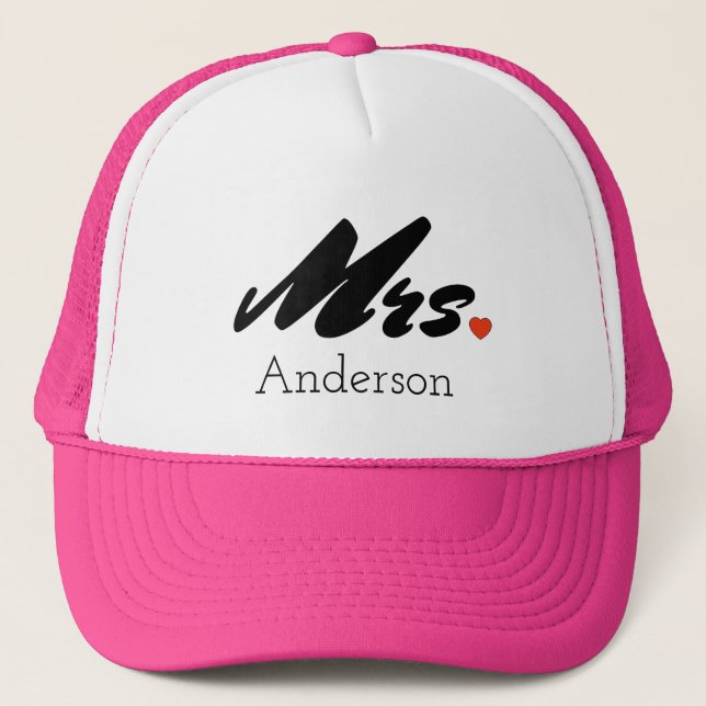 Gorra De Camionero Señora de encargo Trucker Hat Cap de la novia (Anverso)