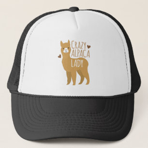 Gorra De Camionero Señora loca de la alpaca