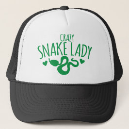 Gorra De Camionero Señora loca de la serpiente