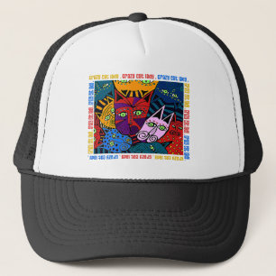Gorra De Camionero Señora loca del gato