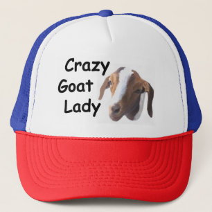 Gorra De Camionero Señora loca Hat de la cabra