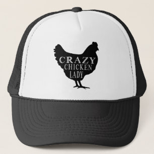 Gorra De Camionero Señora loca linda del pollo