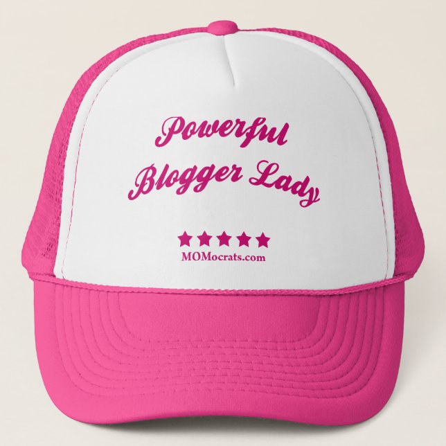 Gorra De Camionero Señora potente Hat del Blogger (Anverso)