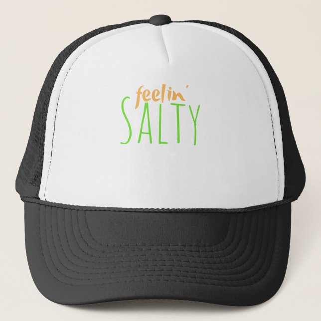 Gorra De Camionero Sensación de tendencia salada jerga sarcasmo milen (Anverso)