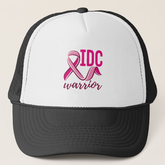 Gorra De Camionero Sensibilización sobre el Cáncer de Mama de IDC (Anverso)
