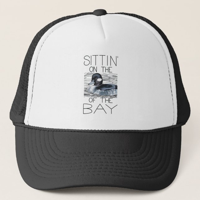 Gorra De Camionero Sentado en el Pato de la Bahía (Bufflehead) (Anverso)