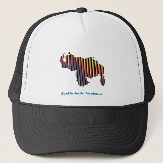 Gorra De Camionero Sentimiento Nacional Venezuela (Anverso)