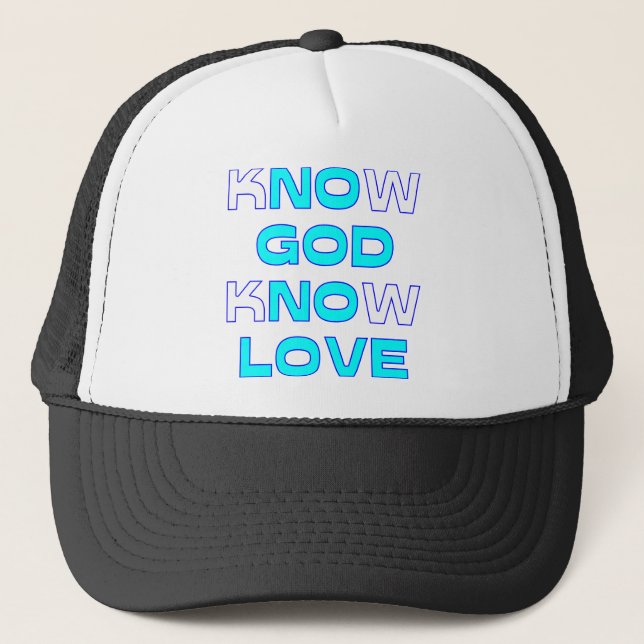 Gorra De Camionero Sepa que dios sabe amor (Anverso)
